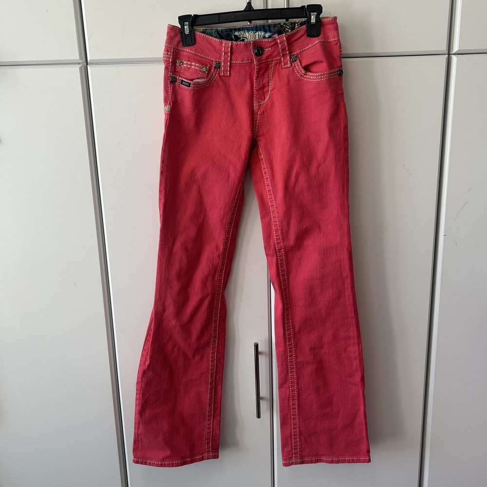 Adiktd Pink Bootcut Jeans Contrast Stitch Rose Hardware ADJ1302501-L Size 4/28